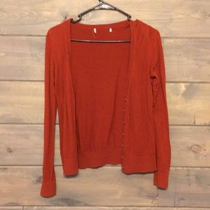Rustic orange cardigan